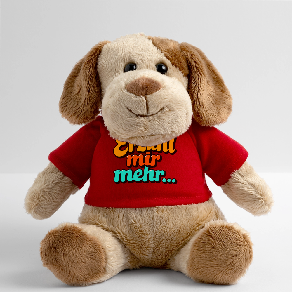 Kuscheltier: Hund - Erzähl mir mehr... - Rot