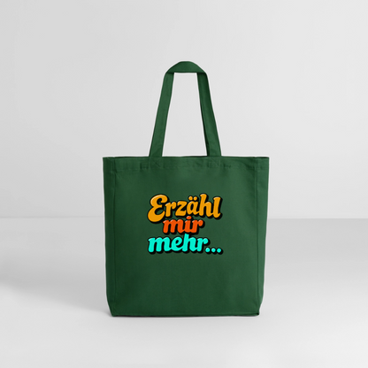 Tasche: Erzähl mir mehr... - Flaschengrün
