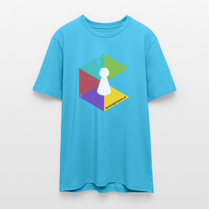 T-Shirt: Beratungsimpulse Logo - rough - Aquablau