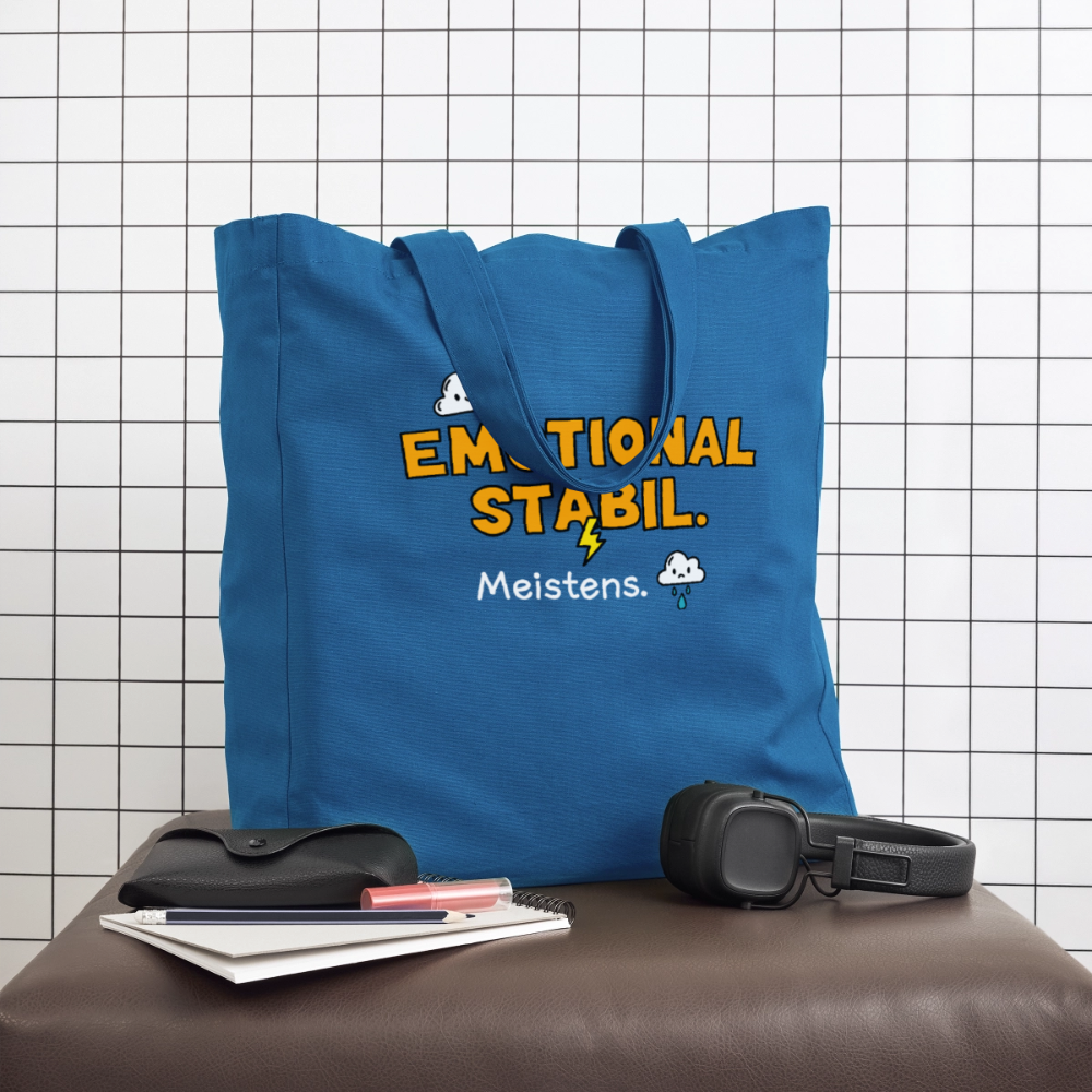 Tasche: Emotional stabil. - Achtsames Blau