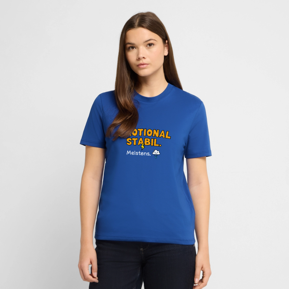 T-Shirt: Emotional stabil - Dunkelblau