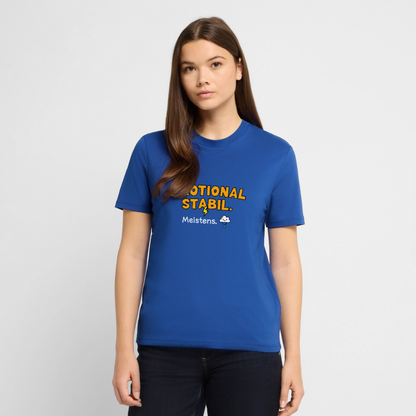 T-Shirt: Emotional stabil - Dunkelblau