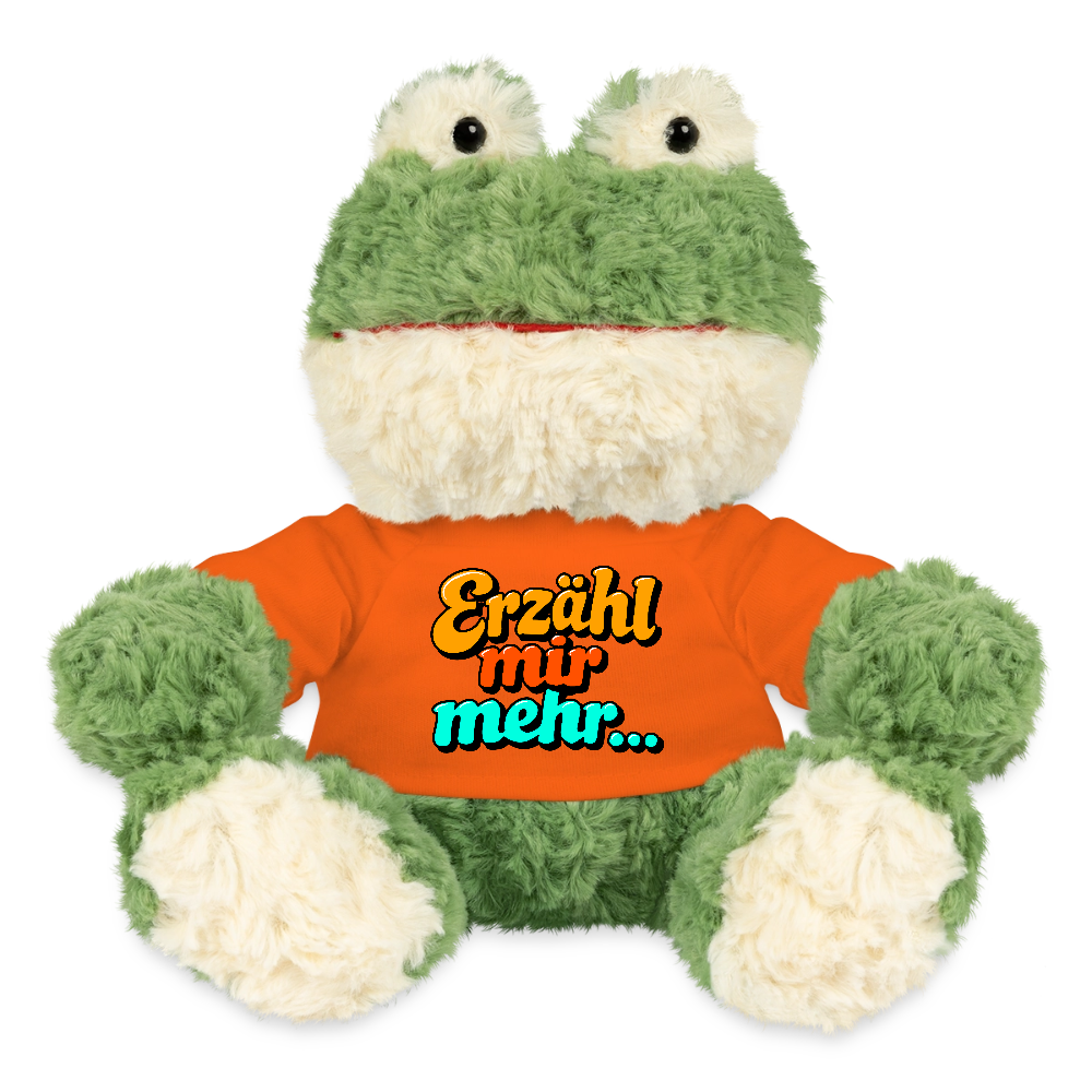 Kuscheltier: Frosch - Erzähl mir mehr - Goldorange