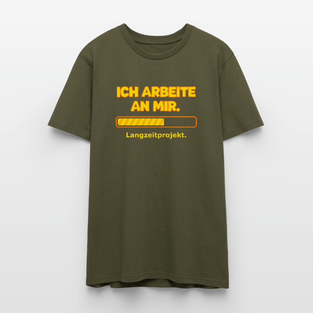 Ich arbeite an mir. T-Shirt - Khaki