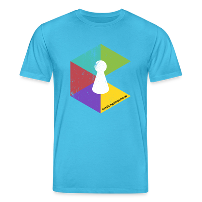 T-Shirt: Beratungsimpulse Logo - rough - Aquablau