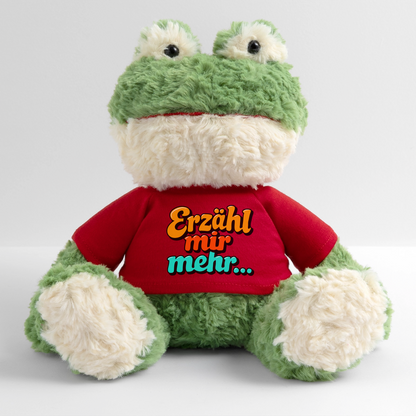 Kuscheltier: Frosch - Erzähl mir mehr - Rot