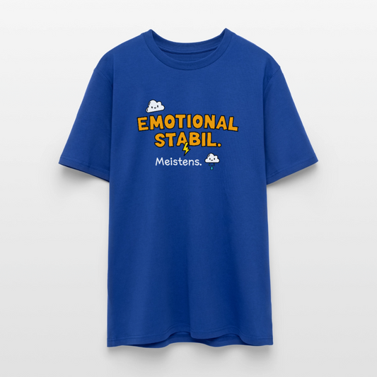 T-Shirt: Emotional stabil - Dunkelblau