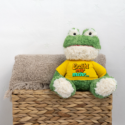 Kuscheltier: Frosch - Erzähl mir mehr - Sonnengelb