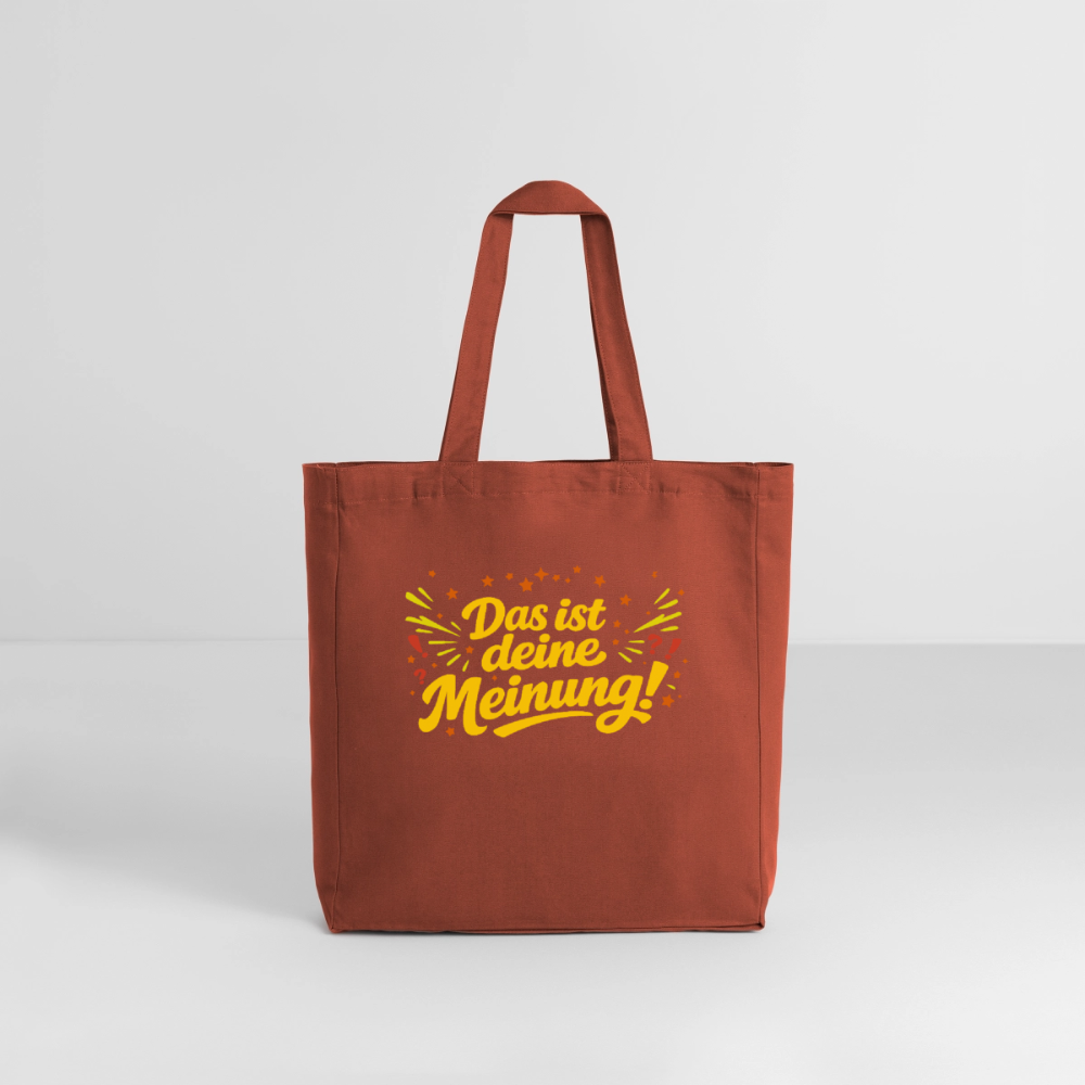 Tasche: Das ist deine Meinung! - Terrakotta