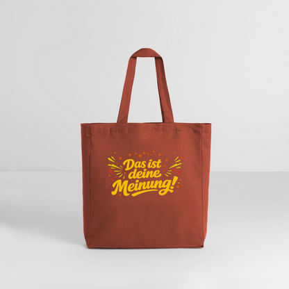 Tasche: Das ist deine Meinung! - Terrakotta