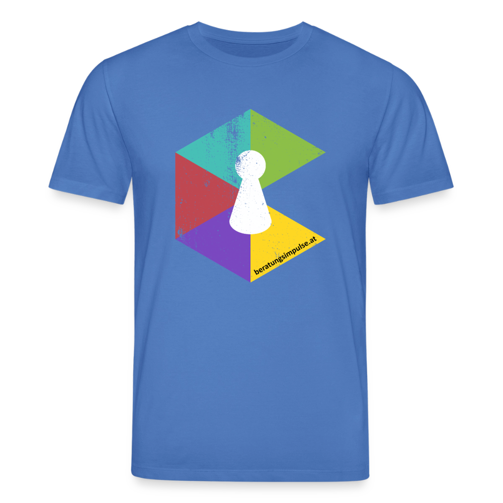 T-Shirt: Beratungsimpulse Logo - rough - Achtsames Blau