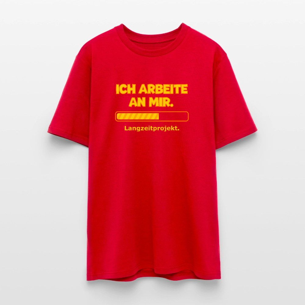Ich arbeite an mir. T-Shirt - Rot