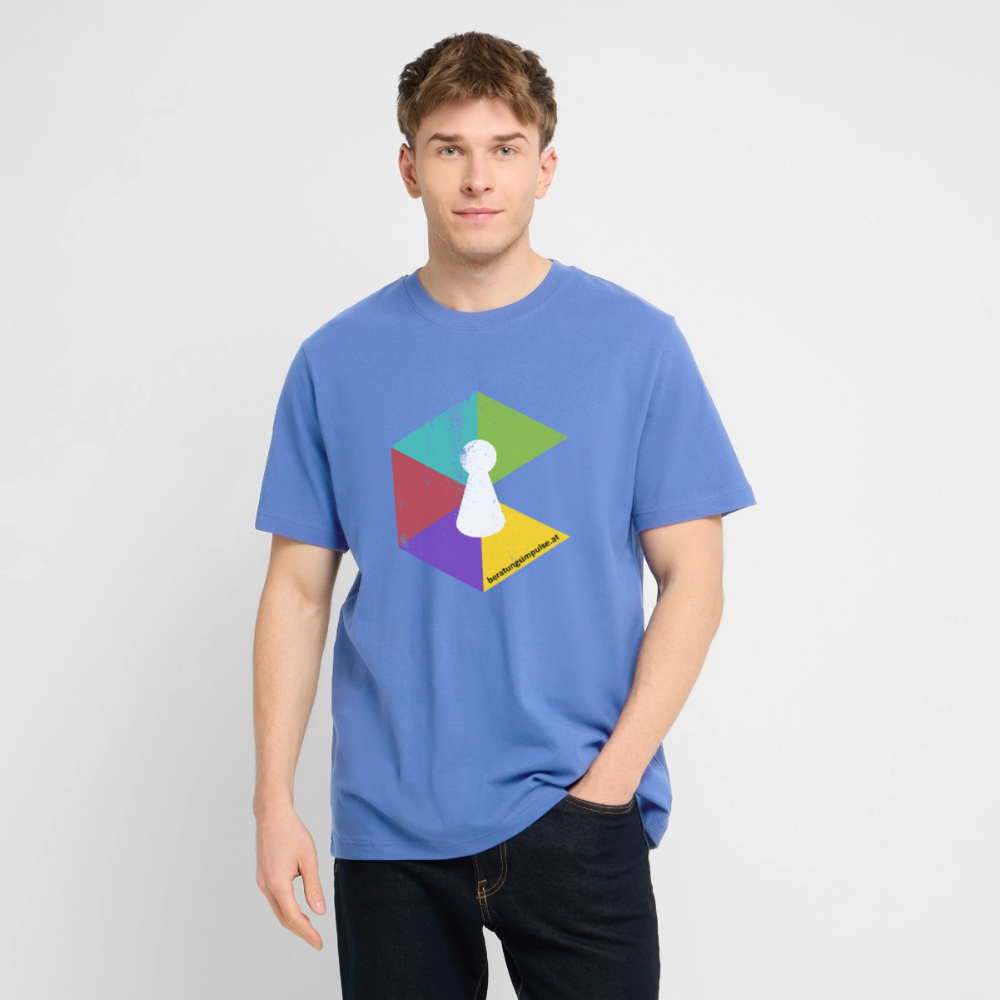 T-Shirt: Beratungsimpulse Logo - rough - Achtsames Blau