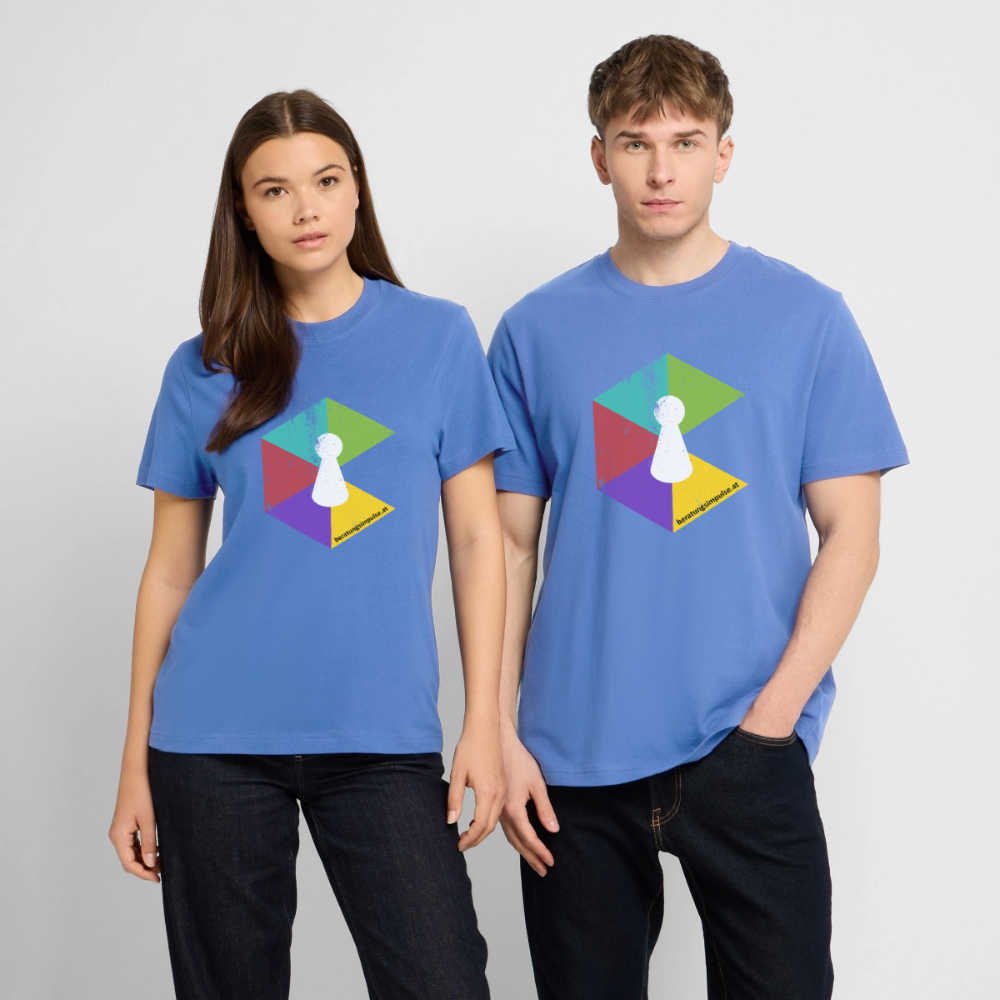 T-Shirt: Beratungsimpulse Logo - rough - Achtsames Blau