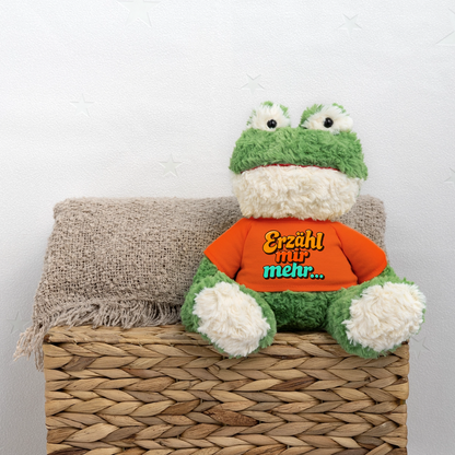 Kuscheltier: Frosch - Erzähl mir mehr - Goldorange