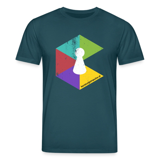 T-Shirt: Beratungsimpulse Logo - rough - Dunkles Petrol
