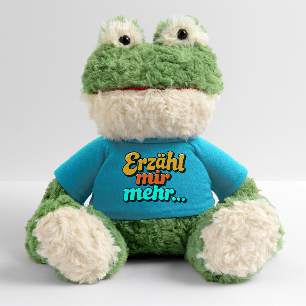 Kuscheltier: Frosch - Erzähl mir mehr - Atollblau