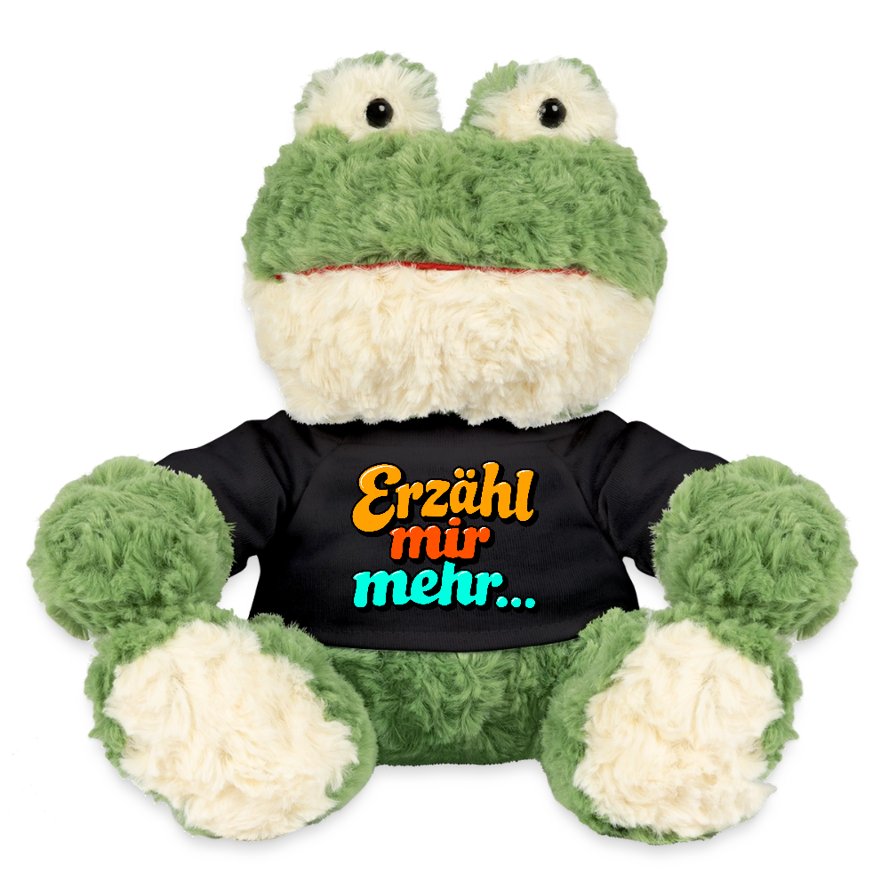 Kuscheltier: Frosch - Erzähl mir mehr - Schwarz