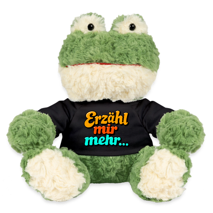 Kuscheltier: Frosch - Erzähl mir mehr - Schwarz
