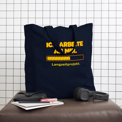 Tasche: Ich arbeite an mir. - Navy