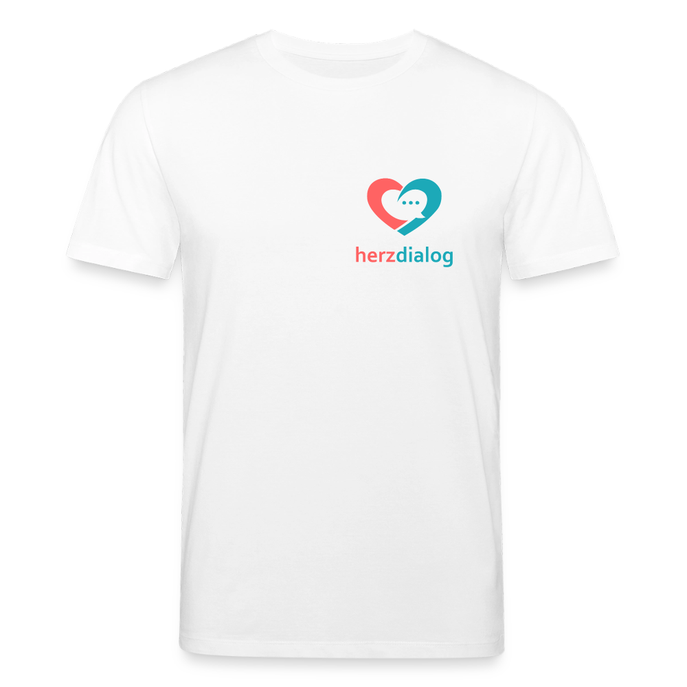 Herzdialog | Unisex Bio-T-Shirt - Weiß