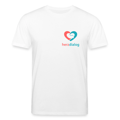 Herzdialog | Unisex Bio-T-Shirt - Weiß