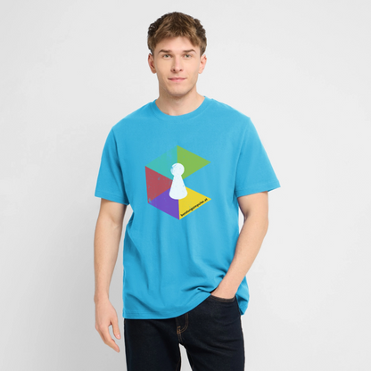 T-Shirt: Beratungsimpulse Logo - rough - Aquablau