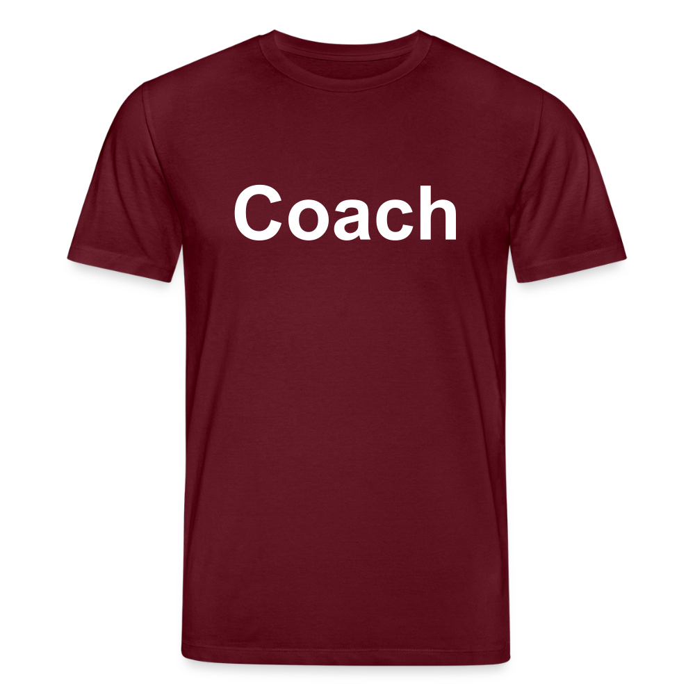 T-Shirt: Coach - Burgunderrot