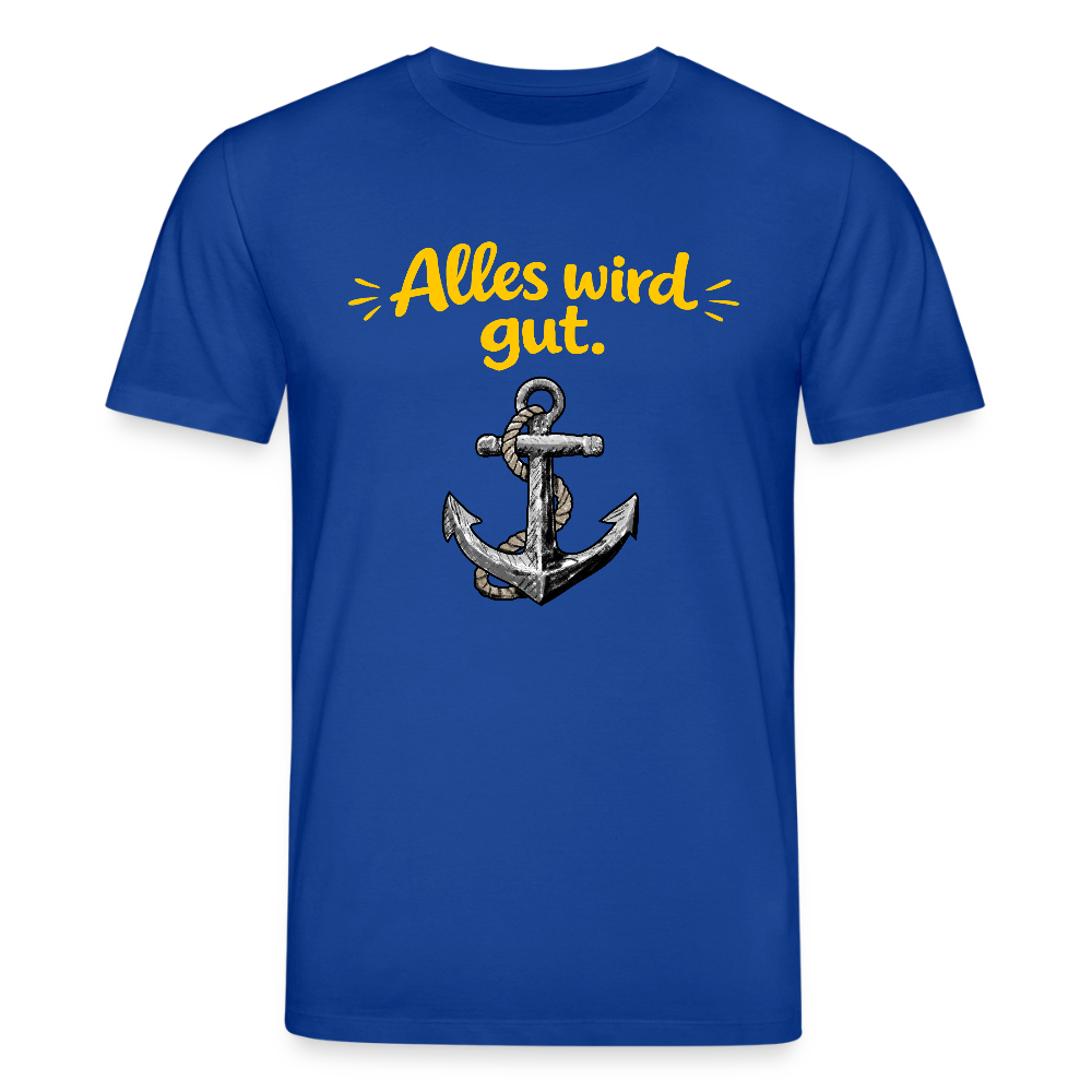 T-Shirt: Alles wird gut. Anker - Dunkelblau