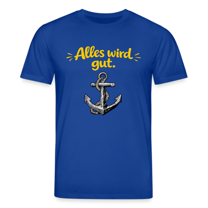 T-Shirt: Alles wird gut. Anker - Dunkelblau