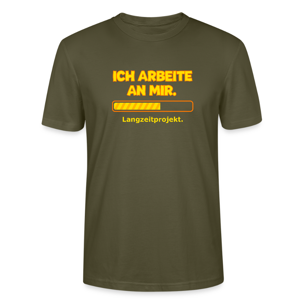 Ich arbeite an mir. T-Shirt - Khaki