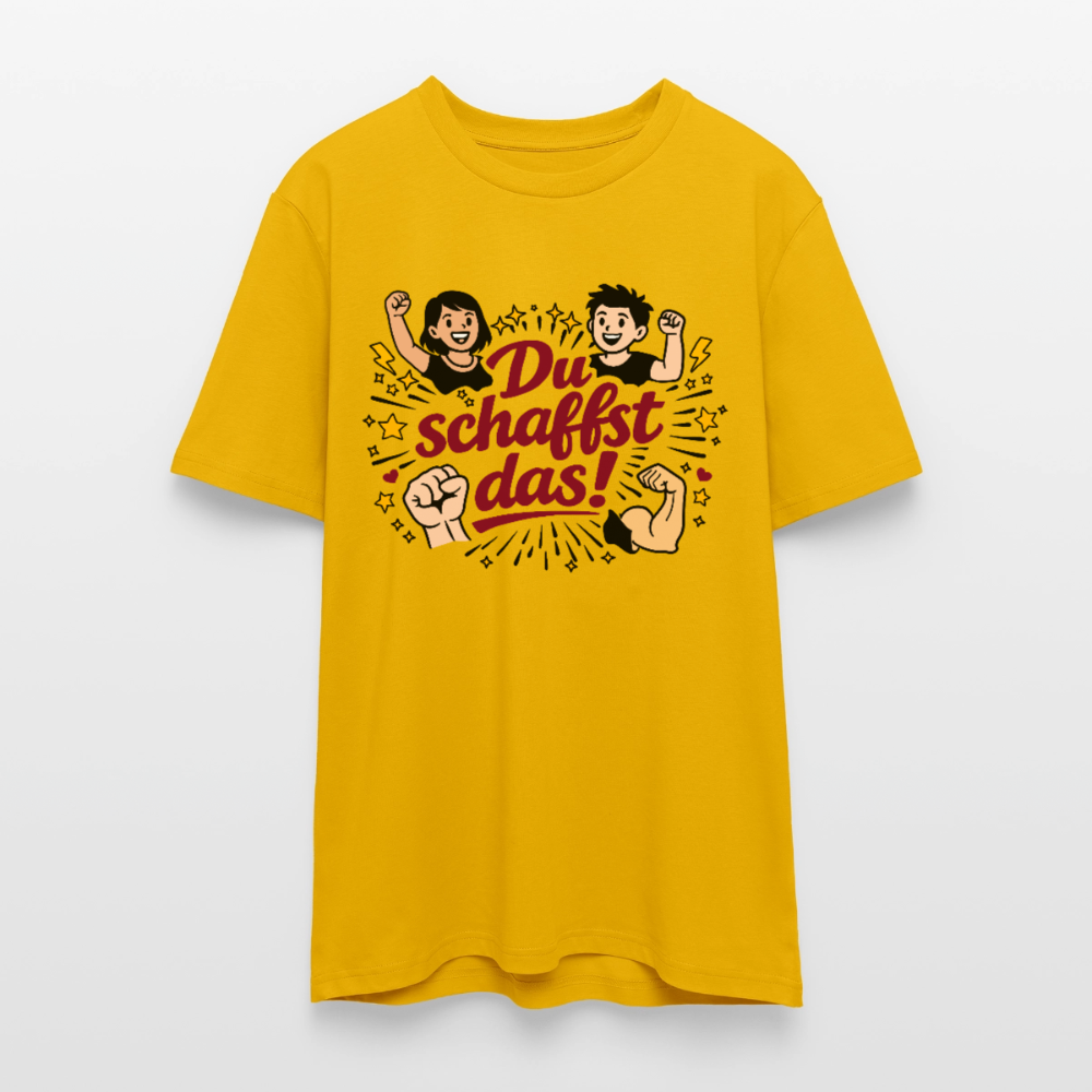 T-Shirt: Du schafst das! - Spektralgelb