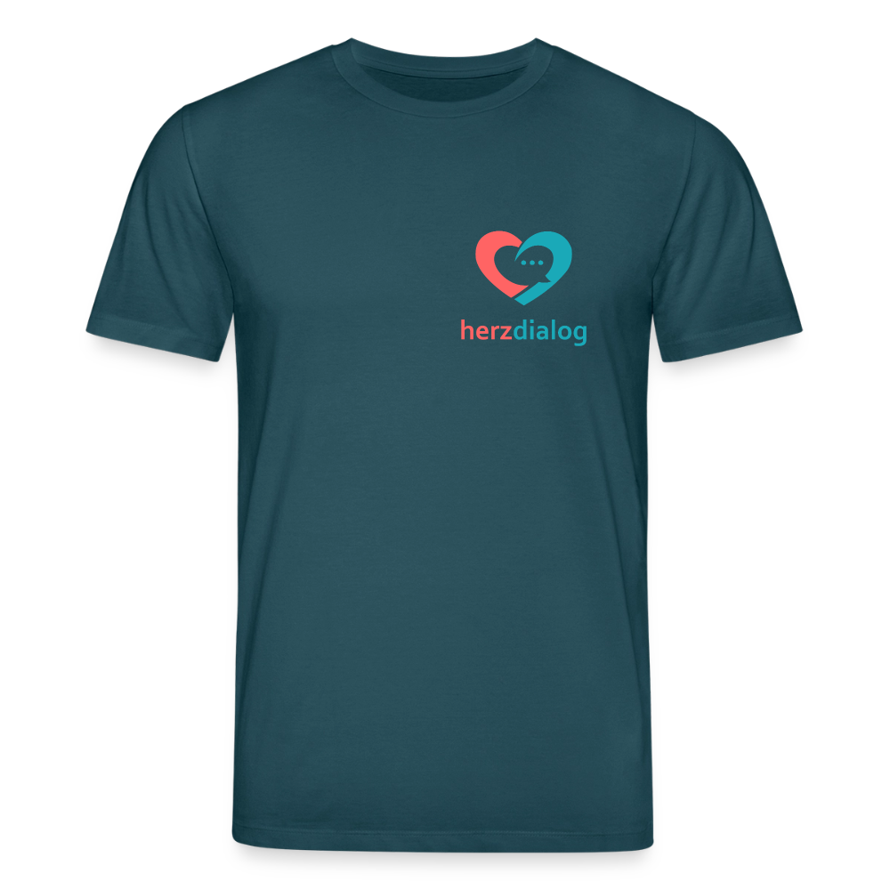 Herzdialog | Unisex Bio-T-Shirt - Dunkles Petrol