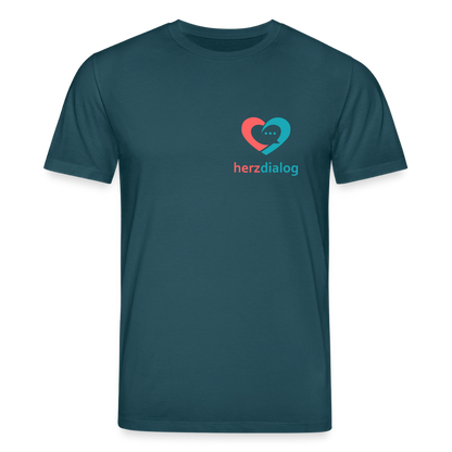Herzdialog | Unisex Bio-T-Shirt - Dunkles Petrol