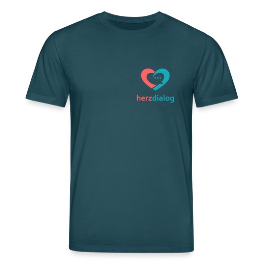 Herzdialog | Unisex Bio-T-Shirt - Dunkles Petrol