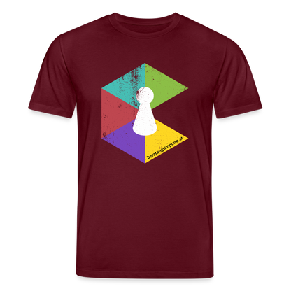 T-Shirt: Beratungsimpulse Logo - rough - Burgunderrot