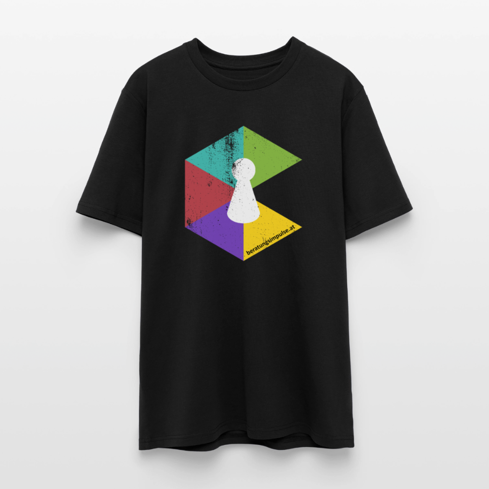T-Shirt: Beratungsimpulse Logo - rough - Schwarz