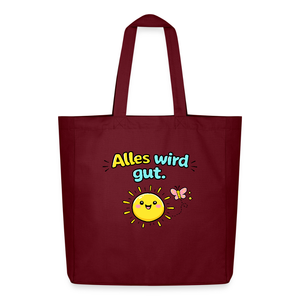 Tasche: Alles wird gut - Burgunderrot