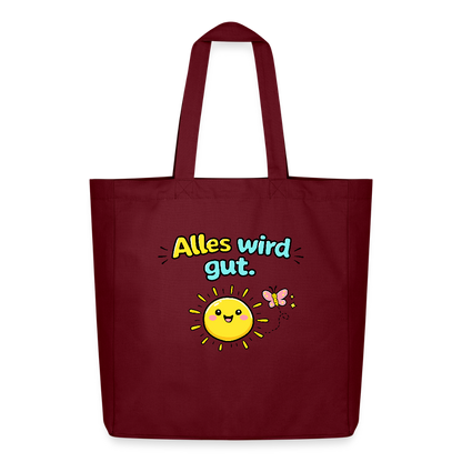 Tasche: Alles wird gut - Burgunderrot