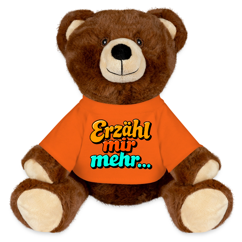 Kuscheltier: Bär braun - Erzähl mir mehr... - Goldorange