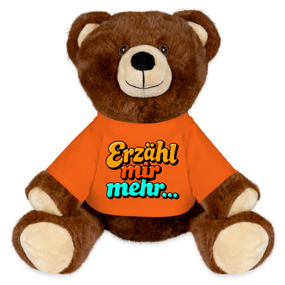 Kuscheltier: Bär braun - Erzähl mir mehr... - Goldorange