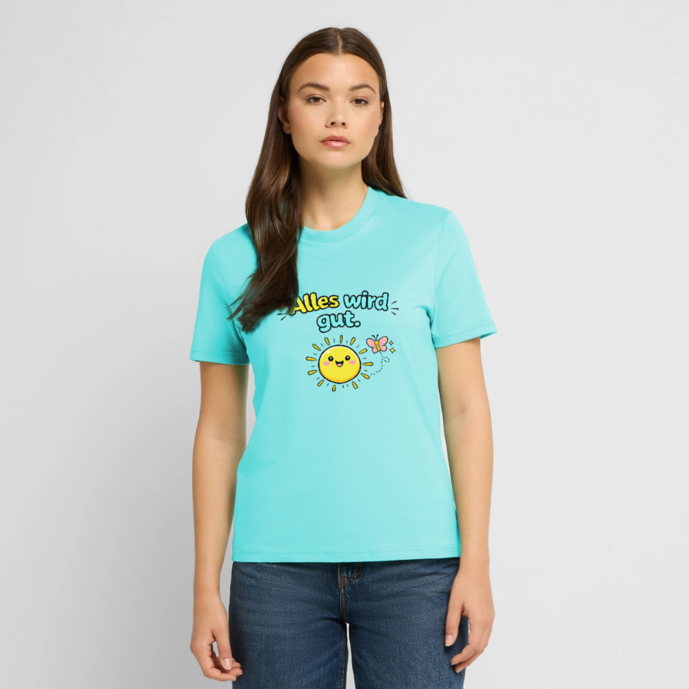 Alles wird gut. T-Shirt - Poolblau