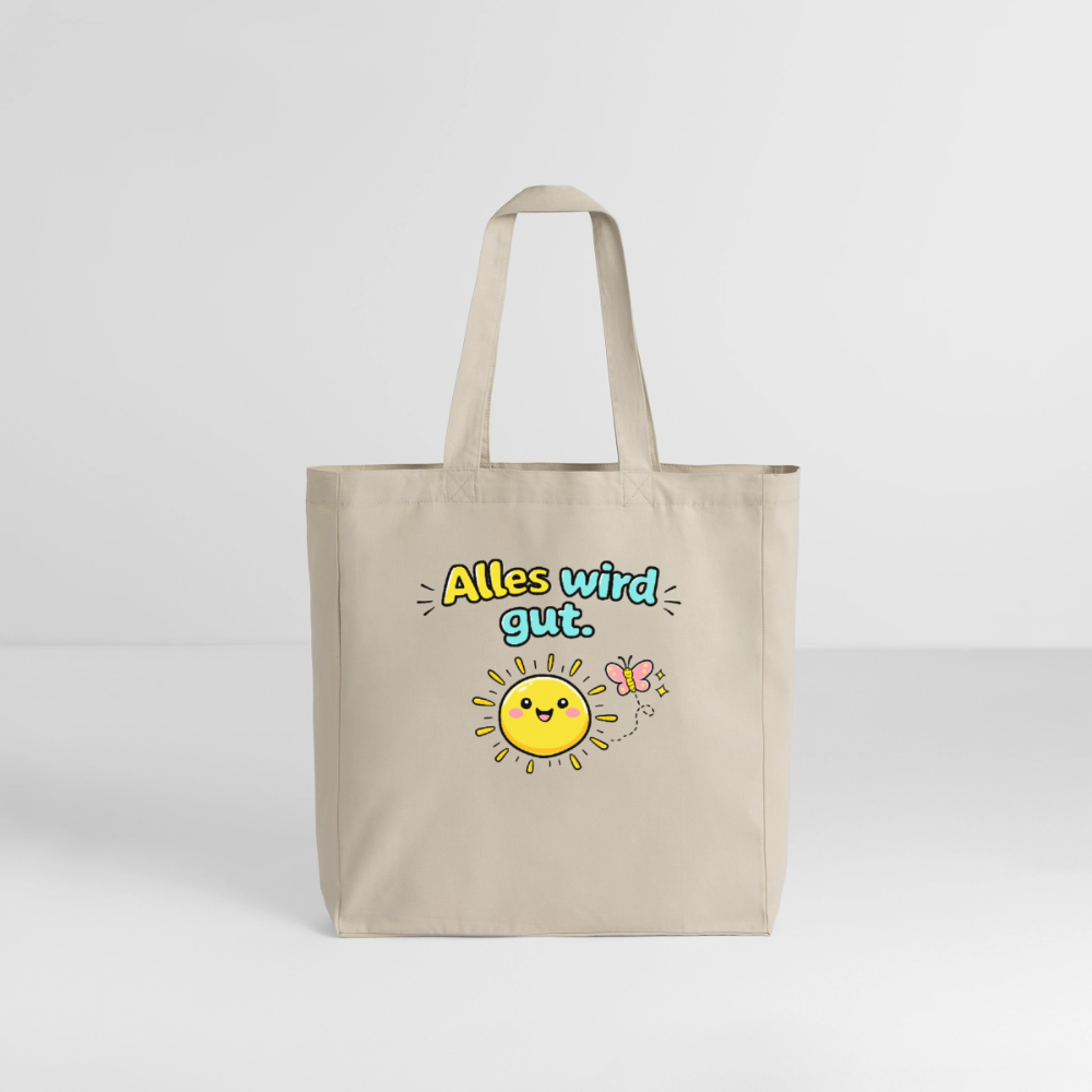 Tasche: Alles wird gut - Cremebeige