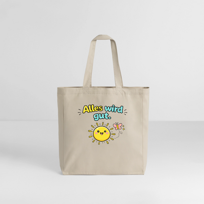 Tasche: Alles wird gut - Cremebeige