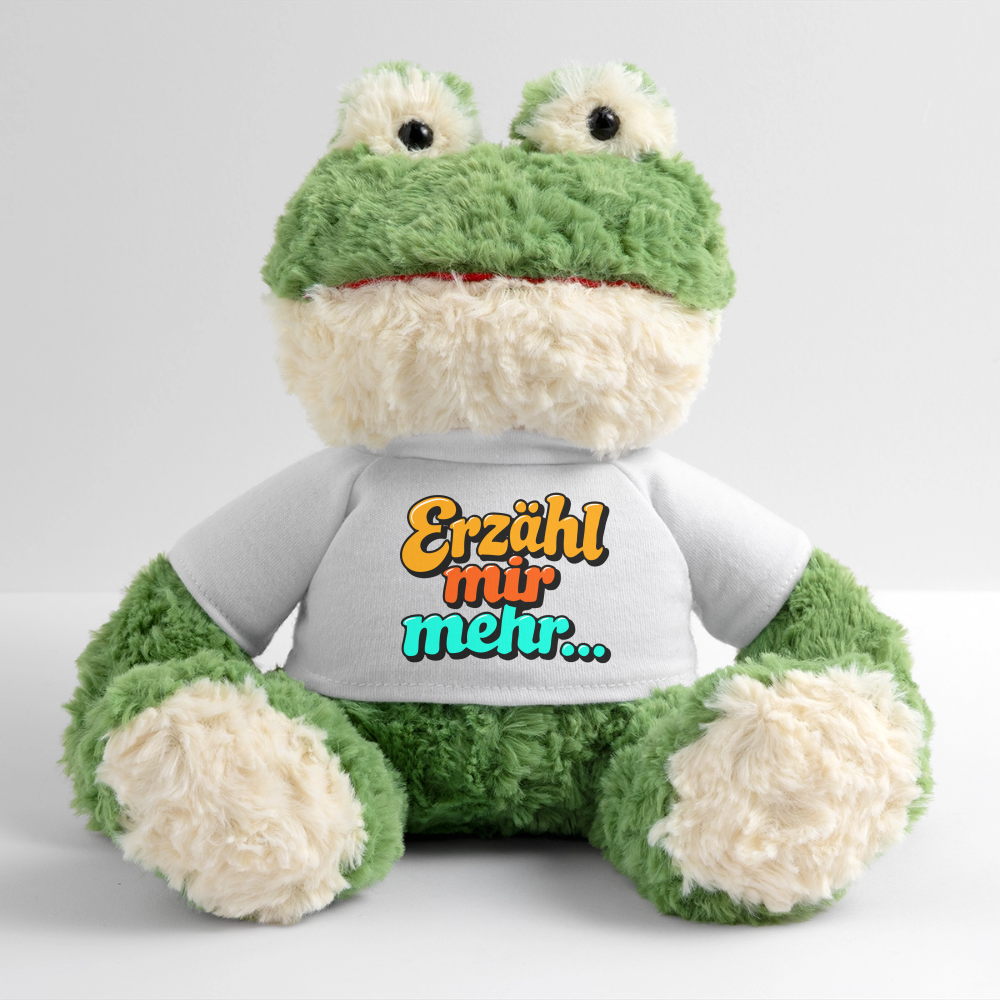 Kuscheltier: Frosch - Erzähl mir mehr - Weiß