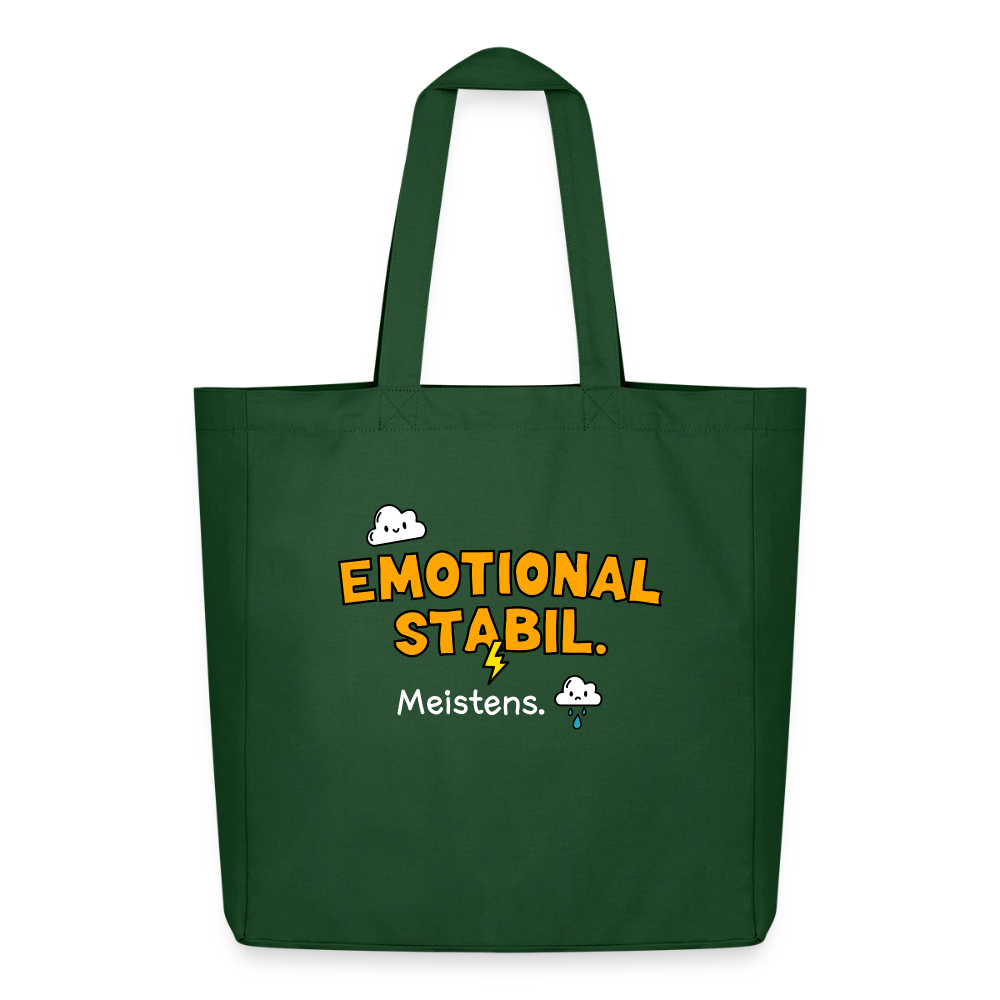 Tasche: Emotional stabil. - Flaschengrün