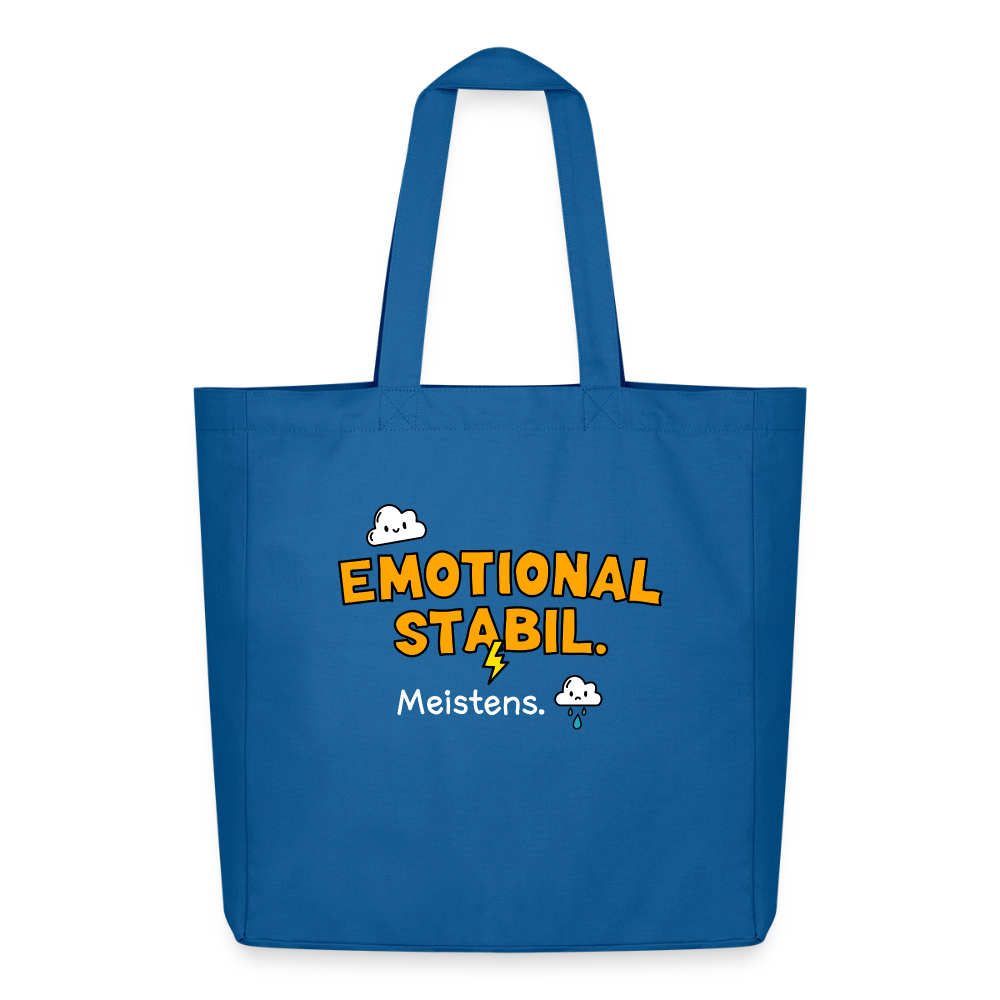 Tasche: Emotional stabil. - Achtsames Blau
