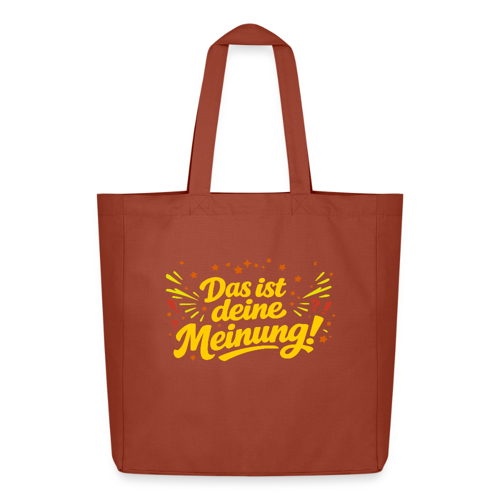 Tasche: Das ist deine Meinung! - Terrakotta
