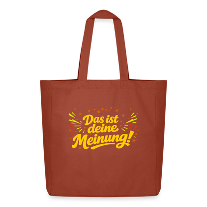 Tasche: Das ist deine Meinung! - Terrakotta