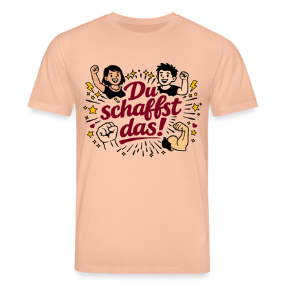 T-Shirt: Du schafst das! - Pfirsich